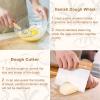 Bread Making Tools and Supplies, Set of 7, inclued Round Baking Mat and Oval Baking Mat, Sourdough Danish Dough Whisk, Bread Lame Dough Scoring, Bread Scraper Dough Cutter, Perfects Gift for Baker view 4