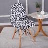 BSYMDH 6PCS Printed Shell Chair Covers Mid Century Modern Dining Chair Covers Shell Chair Cover Lounge Armless Chair Cover Armless Chair Protector Stretch Slipcovers for Dining Room,01 view 2
