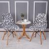 BSYMDH 6PCS Printed Shell Chair Covers Mid Century Modern Dining Chair Covers Shell Chair Cover Lounge Armless Chair Cover Armless Chair Protector Stretch Slipcovers for Dining Room,01 view 3