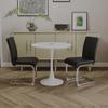 Hilknen Round Kitchen Table and Chairs Set, Dining Room Round Table Set for 2, Modern 31.5'' Dining Table Set, 3 Piece Round Dining Table Set for Dining Room & Coffee Shop & Small Spaces view 1