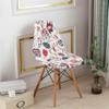 BSYMDH 6PCS Printed Shell Chair Covers Mid Century Modern Dining Chair Covers Shell Chair Cover Lounge Armless Chair Cover Armless Chair Protector Stretch Slipcovers for Dining Room,29 view 2