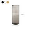 CraftThink Modern Wall Room Divider, Freestanding Screen Wall Privacy Screens with Translucent Glass and Iron Frame, for Shared Room, Entryway, Workspace, 19.5" W x 71" H White view 2