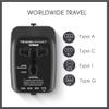 Conair Universal Travel Adapter - All-in-One European and Worldwide Travel Plug Adapter with Surge Protection - Includes USB C Port view 4