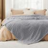 Bedsure GentleSoft California King Size Blanket for Bed - Cozy Soft Blankets for Women, Cute Large Throws for Girls, Light Grey, 102x96 Inches view 2