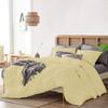 1Pcs 100% Egyptian Cotton Duvet Cover 1000 TC Soft Smooth Hotel Luxury Bedding Duvet Cover with Zipper Closure and Corner Ties Oversized Queen Size (98" x 98") Inch, Ivory Stripe view 3