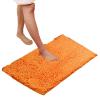 Bath Rug Microfiber Thick Soft Absorbent Chenille Rubber Mats, Non Slip, Machine Washable Rugs for Bathroom Floor, Tub and Shower (Orange) 50 x 160cm view 1