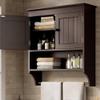Bealife Wall Mounted Bathroom Cabinet with Towel Bar - Espresso view 2