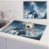 Dish Drying Mat Absorbent Drying Mats for Kitchen 18"  24" Blue Ice Horse Drying Mat Counter Dish Drainer Mats Non-slip Coffee Mat Dish Drying Pads for Rack Draining view 1