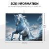 Dish Drying Mat Absorbent Drying Mats for Kitchen 18"  24" Blue Ice Horse Drying Mat Counter Dish Drainer Mats Non-slip Coffee Mat Dish Drying Pads for Rack Draining view 2