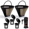 Reusable Coffee Pods compatible with Ninja CFP301Coffee Maker-Only Fits 3-Hole Needle Machines,3 Pack Reusable K Cups Pods and 2 Pack Reusable Filter Not for Ninja CFP101 PB051 view 1