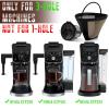 Reusable Coffee Pods compatible with Ninja CFP301Coffee Maker-Only Fits 3-Hole Needle Machines,3 Pack Reusable K Cups Pods and 2 Pack Reusable Filter Not for Ninja CFP101 PB051 view 2