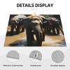 Dish Drying Mat Absorbent Drying Mats for Kitchen 18"  24" Elephant drinking water Drying Mat Counter Dish Drainer Mats Non-slip Coffee Mat Dish Drying Pads for Rack Draining view 3