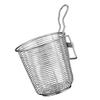 2pcs Hot Pot Colander Metal Spoons Stainless Steel Hooks Asian Noodles Spider Strainer Pasta Boiling Basket Pasta Strainer with Handle Spoon Strainer Noodle Colander Mesh Basket(Color:Silverx5pcs,Size view 2