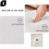 EKDJSN Household Shoe Stool, Simple Upholstered Bench, Multifunctional Casual Shoe Changing Stool, with Anti-Slip Foot Pad, for Entryway, Bedroom, Living Room(Color:White) view 3