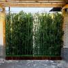 XOOFMASS Fake Bamboo Plant Tall Artificial Bamboo Trees with Wood Base, Fake Bamboo Silk Faux Tree Ornamental Privacy Screen for Balcony Exterior Deck Garden,H:1.8m,100x18x19cm/16pole view 1