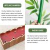 XOOFMASS Fake Bamboo Plant Tall Artificial Bamboo Trees with Wood Base, Fake Bamboo Silk Faux Tree Ornamental Privacy Screen for Balcony Exterior Deck Garden,H:1.8m,100x18x19cm/16pole view 2