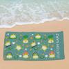 Personalized Name Frogs Beach Towel,Personalized Men Women Adults Beach Towel,Custom Absorbent Frogs Pool Towels,Bath Towels for Travel Swim Pool Yoga Camping,Birthday Holiday Travel Beach Towel Gift view 3