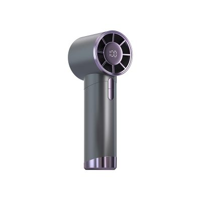 MXCOIRTP Portable Handheld Fan, 1-100 Speeds Adjustable Turbo Mini Fan with LED Display, Rechargeable Ice Cooling Personal Fan, Metal Shell with lanyard, Gifts for Women Men Indoor Outdoor Travel