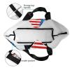 ROSIHODE American Flag Reusable Grocery Shopping Bag USA Flag Tote Bag Shoulder Bag for Women Men Yoga, Work, Beach view 4