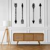 Arrow Wall Decor, Metal Arrow Wall Art, Metal Wall Arrow, Metal Arrow Wall Decor, Metal Wall Art, Rustic Metal Wall Art, Wall Hanging Decor, Wall Art for Living Room Farmhouse (59"x7" | 150x18.5 cm x4pcs, Black) view 4