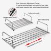 Extendable Balcony Drying Rack, Stainless Steel Telescopic Folding Hanging Drying Rack, Wall-Mounted Clothes Airer Hanging Drying Rack for Indoor and Outdoor Railing view 4