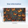 QHWLR Heaps of Orange Monarch Butterflies Print Microfiber Absorbent Beach Towel Yoga Gym Sports,Travel Camping (52" x 32") view 3