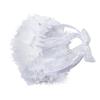 Ddewing Flower Girl Basket, Wedding Hand Held Flower Basket, Lace Bow Decorative Basket, White Plastic Flower Basket, Candy Flower Basket for Wedding Flower Girl(#6 (2pcs)) view 3