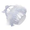 Ddewing Flower Girl Basket, Wedding Hand Held Flower Basket, Lace Bow Decorative Basket, White Plastic Flower Basket, Candy Flower Basket for Wedding Flower Girl(#6 (2pcs)) view 4