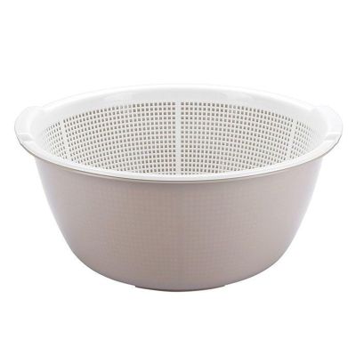 Fruit Colander with Handle, Strainers and Colanders Double Layer Strainer Bowl Plastic Fruit Basket Kitchen Colander Strainer Bowl for Pasta Spaghetti Berry Veggies Fruits Noodles Salads