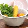 Fruit Colander with Handle, Strainers and Colanders Double Layer Strainer Bowl Plastic Fruit Basket Kitchen Colander Strainer Bowl for Pasta Spaghetti Berry Veggies Fruits Noodles Salads view 2