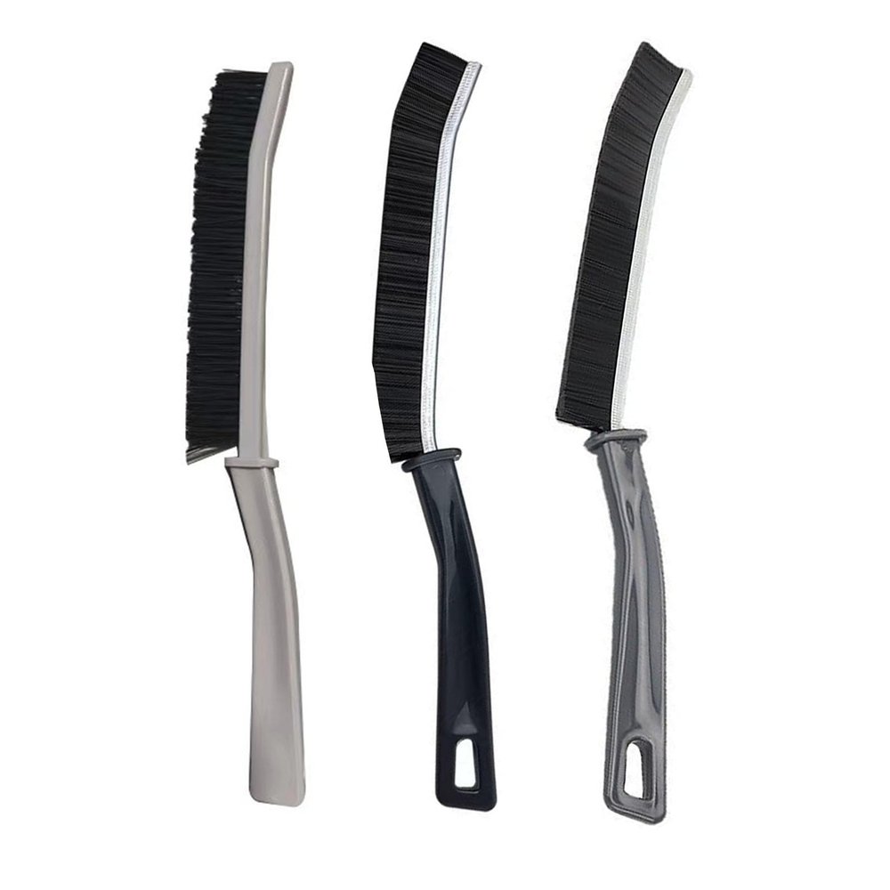 Crevice Cleaning Brushes for Household Use, 3PCS Hard Bristle Crevice Cleaning Brush Long Handle Gap Cleaning Brush Skinny Brush for Dead Corner Groove Tiles Gap for Home Bathroom Kitchen