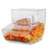 Restaurantware Plastic Bin 1 Case 5.2 Gal Shatterproof Clear Plastic Food Storage ContainerTopping Bin With Scoop Transparent Polycarbonate High-Capacity Commercial Kitchen Use view 1