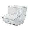 Restaurantware Plastic Bin 1 Case 5.2 Gal Shatterproof Clear Plastic Food Storage ContainerTopping Bin With Scoop Transparent Polycarbonate High-Capacity Commercial Kitchen Use view 2