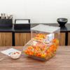 Restaurantware Plastic Bin 1 Case 5.2 Gal Shatterproof Clear Plastic Food Storage ContainerTopping Bin With Scoop Transparent Polycarbonate High-Capacity Commercial Kitchen Use view 3