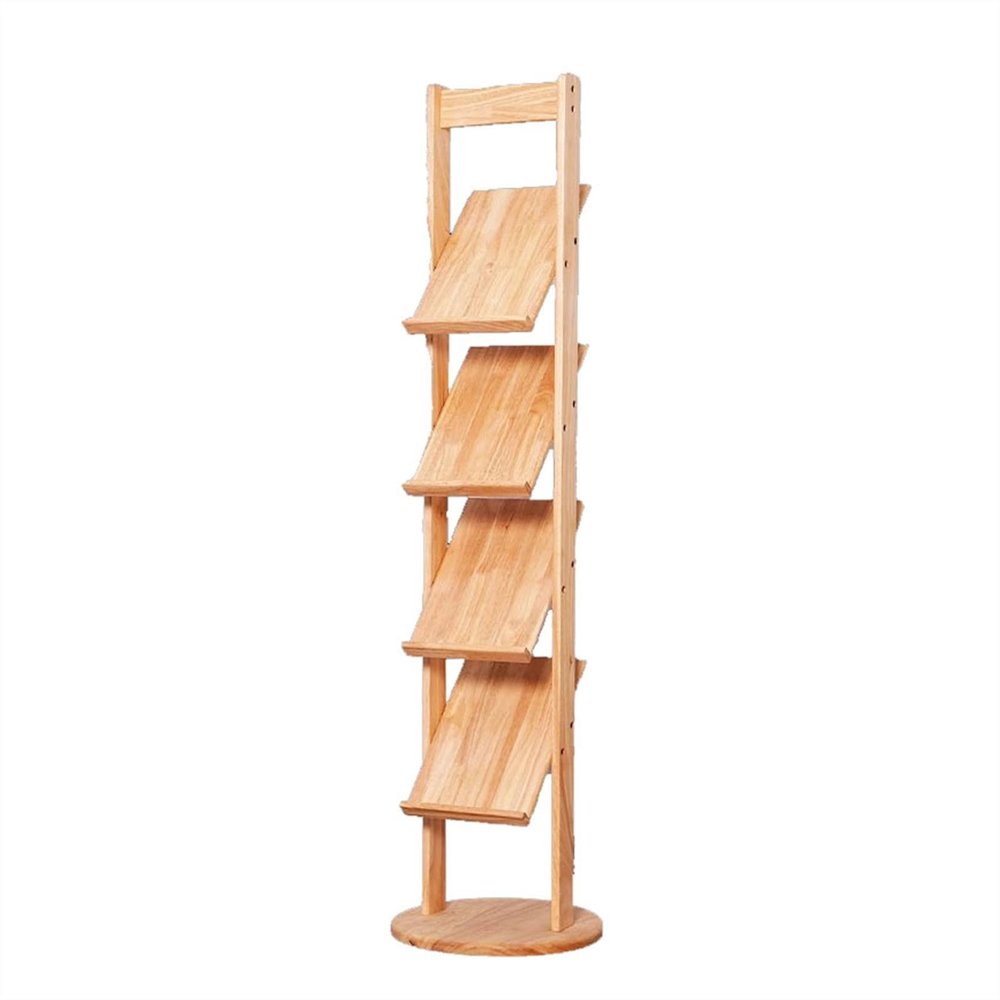 DAQERHSH Floor-Standing Magazine Rack Wooden Standing Display Rack,Multi-Layer Storage Stand Brochure Display Stand Floor