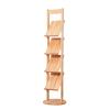 DAQERHSH Floor-Standing Magazine Rack Wooden Standing Display Rack,Multi-Layer Storage Stand Brochure Display Stand Floor view 1