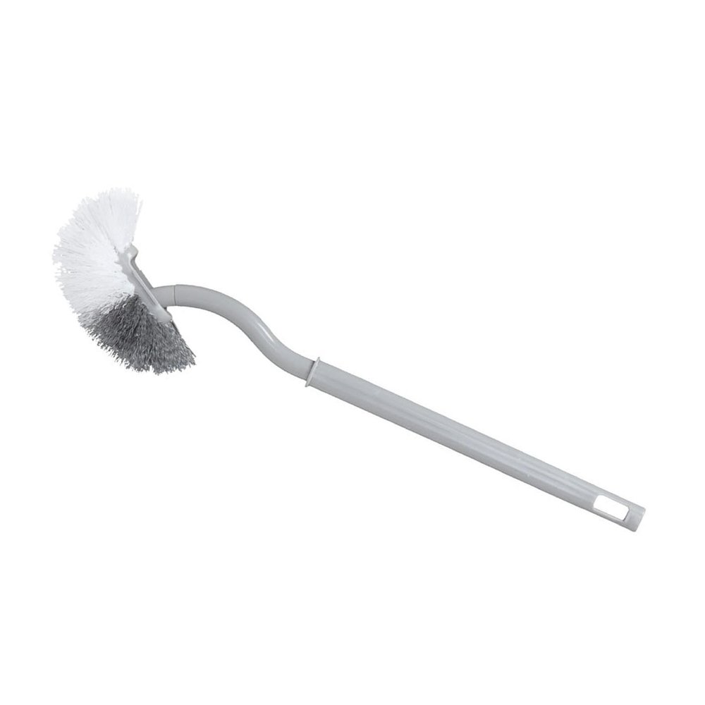 Curved Toilet Bowl Brush, S Shaped Toilet Brush with Hanging Hole Space Saving Toilet Multifunctional Scrub Brush Toilet Cleaning Brushes for Bathroom Household(Gray)