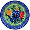 Polmedia Polish Pottery Ramekin Bowl 4-inch UNIKAT - Pansy Twins Pattern Handmade in Boleslawiec Poland by Ceramika Artystyczna + Certificate of Authenticity view 2