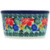 Polmedia Polish Pottery Ramekin Bowl 4-inch UNIKAT - Pansy Twins Pattern Handmade in Boleslawiec Poland by Ceramika Artystyczna + Certificate of Authenticity view 3
