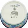 Polmedia Polish Pottery Ramekin Bowl 4-inch UNIKAT - Pansy Twins Pattern Handmade in Boleslawiec Poland by Ceramika Artystyczna + Certificate of Authenticity view 4