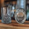CHRISTMAS-STOCKINGS-by-STOCKINGFACTORY Personalized Whiskey Tumbler Glass | Bottom Engraving | Fathers Day | Home Bar | Gifts for Men, Dad, Grandpa | Bourbon Lowball Rock Glasses view 1