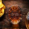 CHRISTMAS-STOCKINGS-by-STOCKINGFACTORY Personalized Whiskey Tumbler Glass | Bottom Engraving | Fathers Day | Home Bar | Gifts for Men, Dad, Grandpa | Bourbon Lowball Rock Glasses view 2