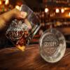 CHRISTMAS-STOCKINGS-by-STOCKINGFACTORY Personalized Whiskey Tumbler Glass | Bottom Engraving | Fathers Day | Home Bar | Gifts for Men, Dad, Grandpa | Bourbon Lowball Rock Glasses view 4