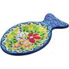 Polmedia Polish Pottery Tea Bag or Lemon Plate UNIKAT - Petal Dance Pattern Handmade in Boleslawiec Poland by Ceramika Artystyczna + Certificate of Authenticity view 2