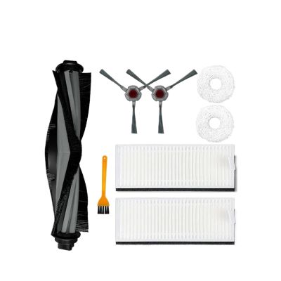 PRLDXJPL Vacuum Cleaner Main Side Brush Hepa Filter Mop Rag Cloth Replacement Spare Parts. Compatible for Yeedi Mop Station Pro DVX46.(Color:Set -b), sf67tgdf7uobg
