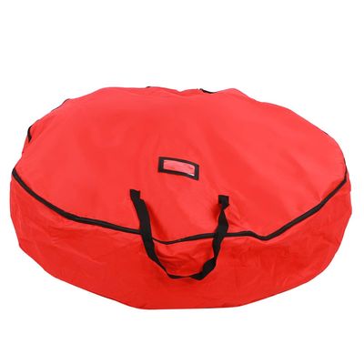 KJAOYU Durably Oxford Cloth Wreath Storage Bag - Festive Red Organizer for Christmas Decor