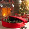 KJAOYU Durably Oxford Cloth Wreath Storage Bag - Festive Red Organizer for Christmas Decor view 2