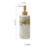 GLigeT Hand Soap Dispenser Luxurious Ceramics Soap Pump Dispenser for Countertop, Bathroom Kitchen, Hand or Dish Liquid Soap/Lotion Golden Pump Bottle, 13.1oz/390ml Soap Dispensor(Color:B) view 2
