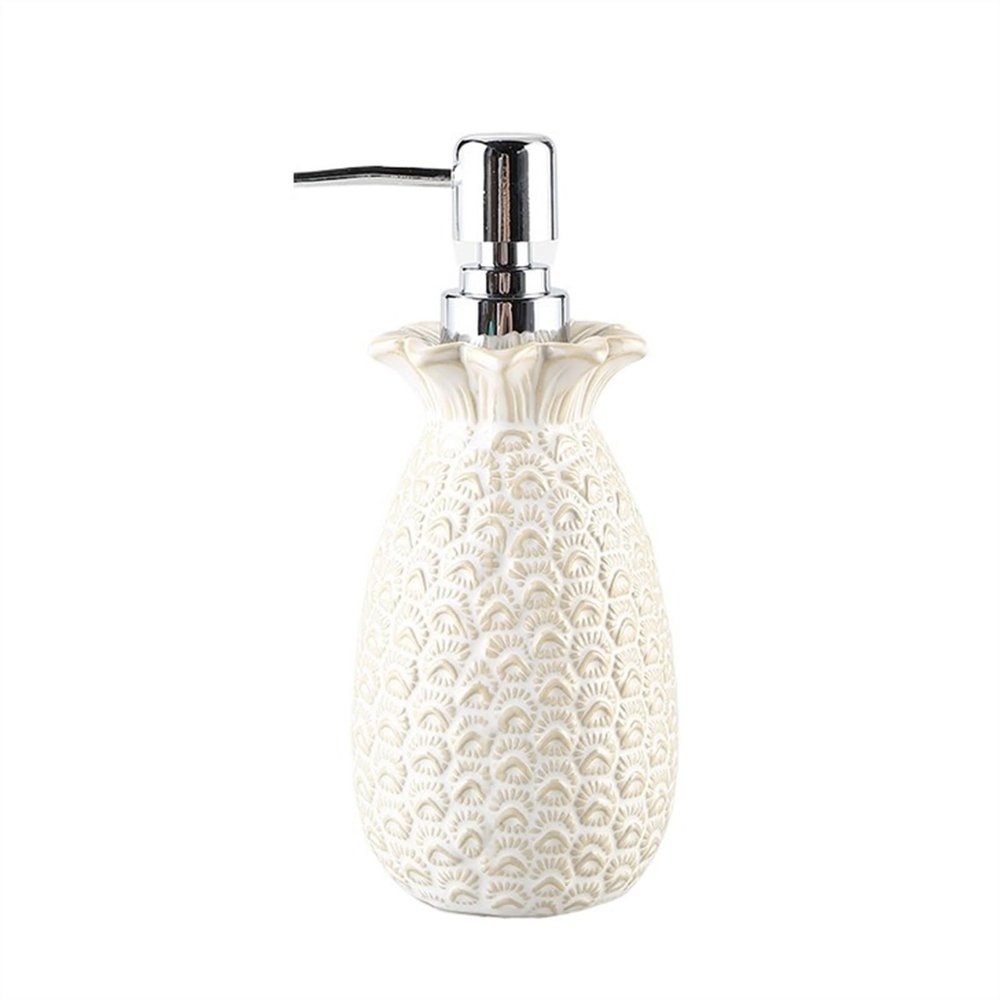GLigeT Hand Soap Dispenser White Lotion Dispenser Bottle Ceramic Bathroom Liquid Soap Pump Bottle 400ml Soap Dispenser for Kitchen, Bathroom and Countertop Soap Dispensor