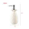 GLigeT Hand Soap Dispenser White Lotion Dispenser Bottle Ceramic Bathroom Liquid Soap Pump Bottle 400ml Soap Dispenser for Kitchen, Bathroom and Countertop Soap Dispensor view 2